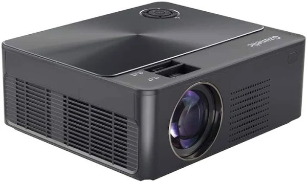 8500 Lumens Native1080p Projector, Gzunelic Home Theater Full HD Projector ,80,000 Hours LED Lamp Video Proyector Built in 2 Hi-Fi Stereo Speakers