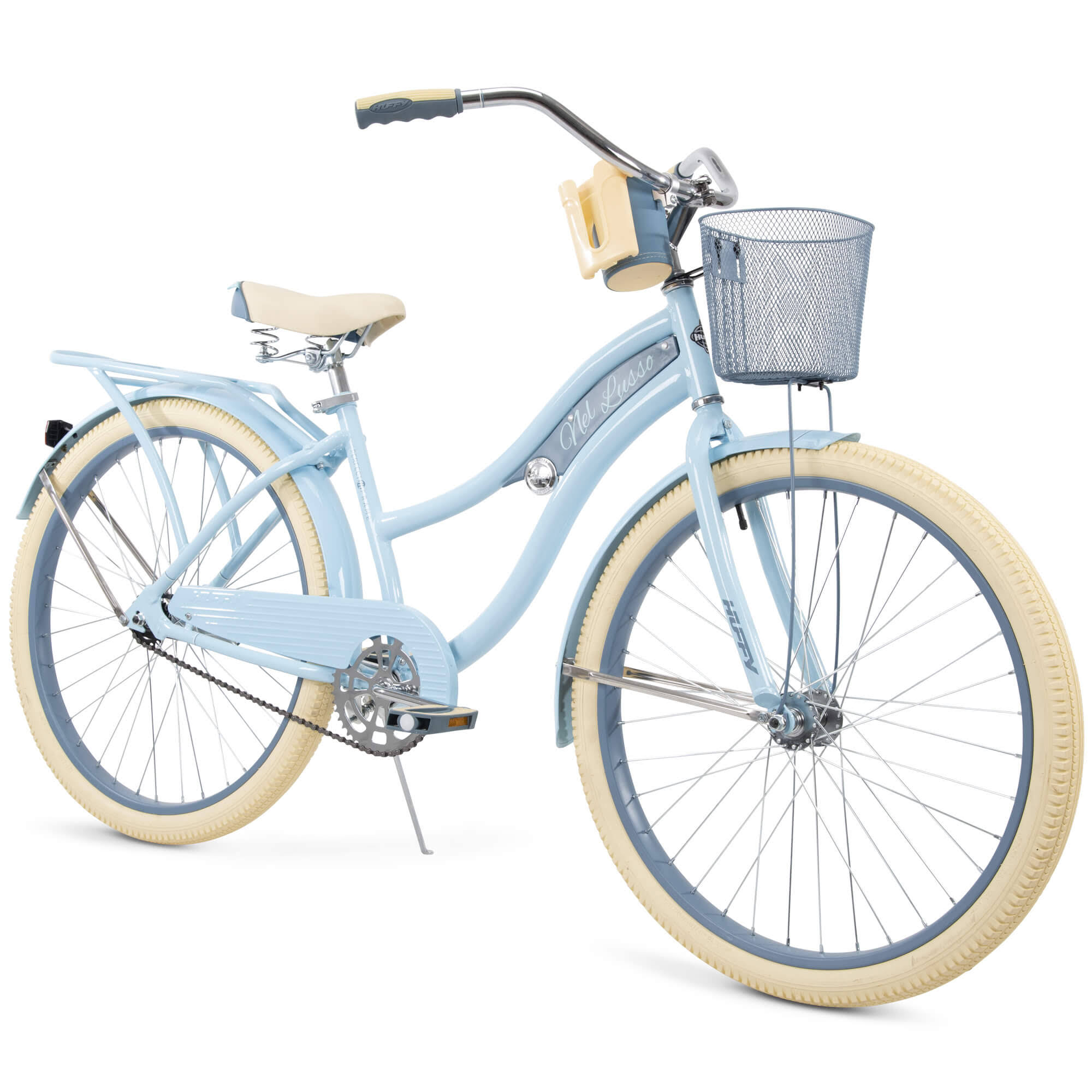 Huffy 26″ nel Lusso Women’s Cruiser Bike with Perfect Fit Frame  C Light Blue