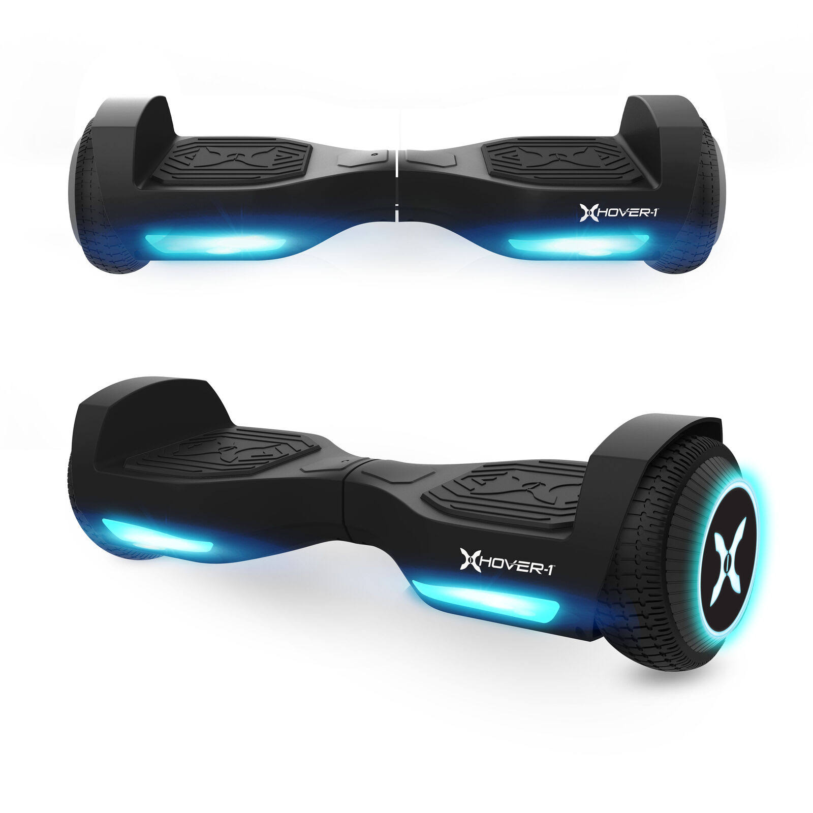 Hover-1 Rebel Kids Hoverboard w/ LED Headlight, 6 M Max Speed, 130 lbs Max Weight, 3 Miles Max Distance  C Black