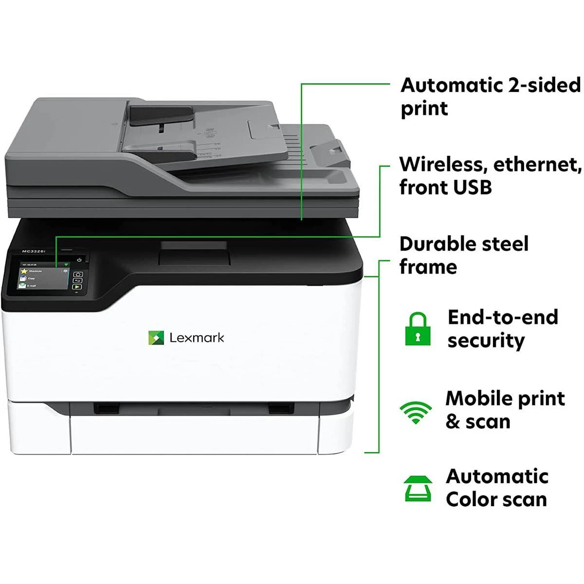 Lexmark MC3326i Color Laser Multifunction Printer