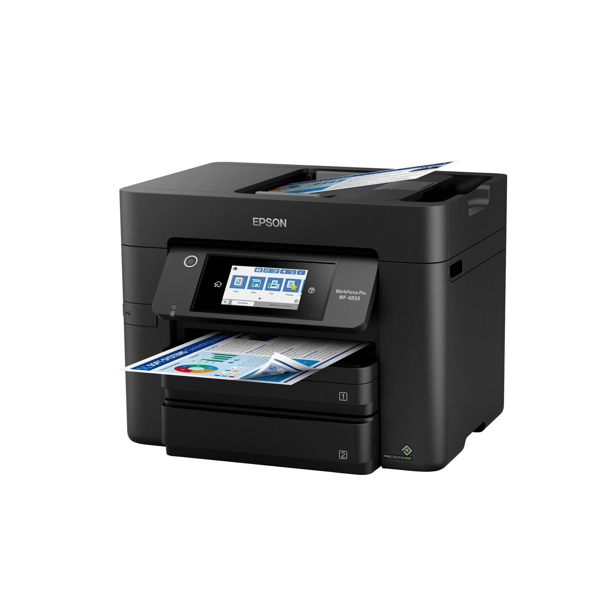 Epson WorkForce Pro Wf-4833 All-in-One Color Inkjet Printer, Copier, Scanner 每 Black 82735180