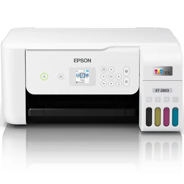 Epson Premium EcoTank 2803 Series All-in-One Color Inkjet Cartridge-Free Supertank Printer I Print Copy Scan I Wireless I Mobile & Voice-Activated