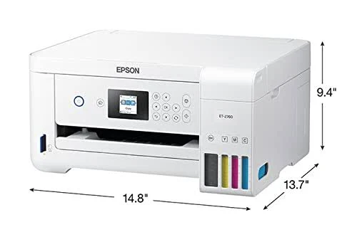 Epson Premium EcoTank 2760 All-in-One Color Inkjet Cartridge-Free Supertank Printer I Print Copy Scan I Wireless I Mobile Printing I Auto Duplex