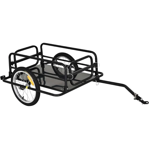 Aosom Wanderer Cargo Bike Trailer, Black