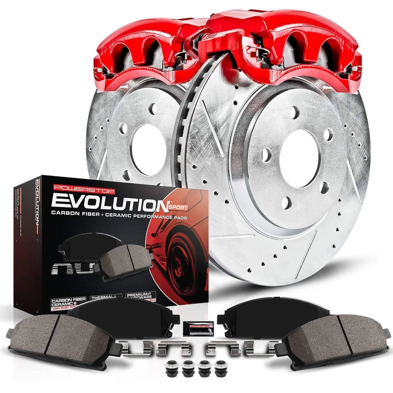 Power Stop – Front Z23 Evolution Sport Brake Kit with Calipers Kc3156