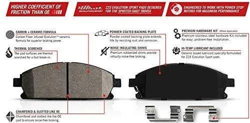 Power Stop – Front Z23 Evolution Sport Brake Kit with Calipers Kc3156