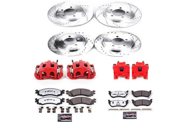 Power Stop – Front and Rear Z36 Truck & Tow Brake Kit with Calipers KC1443-36