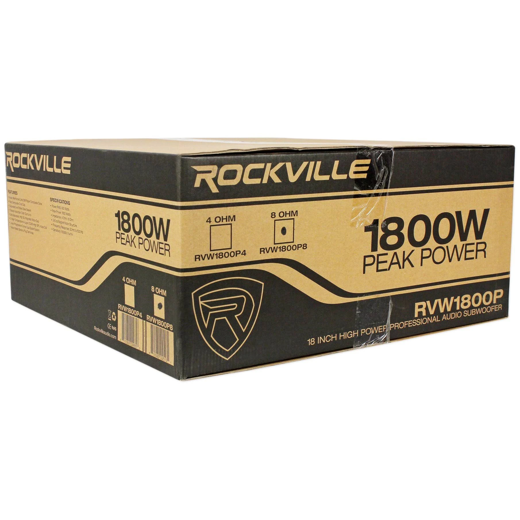 Rockville 18 Replacement Sub Driver for Electro-Voice ELX200-18S Subwoofer RVW1800P8 Spec 1