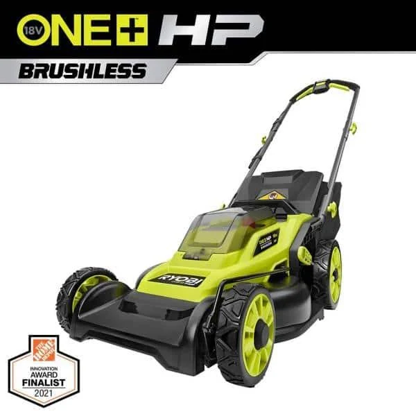 Ryobi ONE+ HP 18V Brushless 16 in. Cordless Battery Walk Behind Push Lawn Mower (Tool Only) P1109BTLVNM