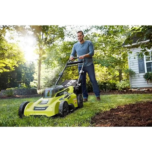 Ryobi 40V Brushless 20 in. Battery Walk Behind Push Lawn Mower (Tool Only)