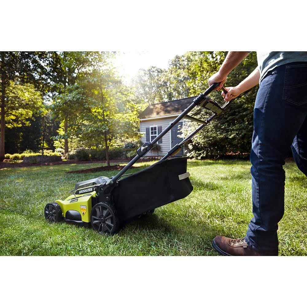 Ryobi 40V Brushless 20 in. Battery Walk Behind Push Lawn Mower (Tool Only)