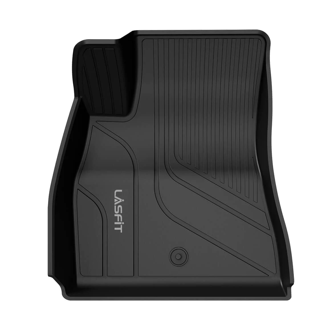 Lasfit Floor Liners for 2017 2018 2019 2020 2021 Tesla Model 3, All-Weather Fit TPE Car Floor Mats Set, 1st and 2nd Row, Black