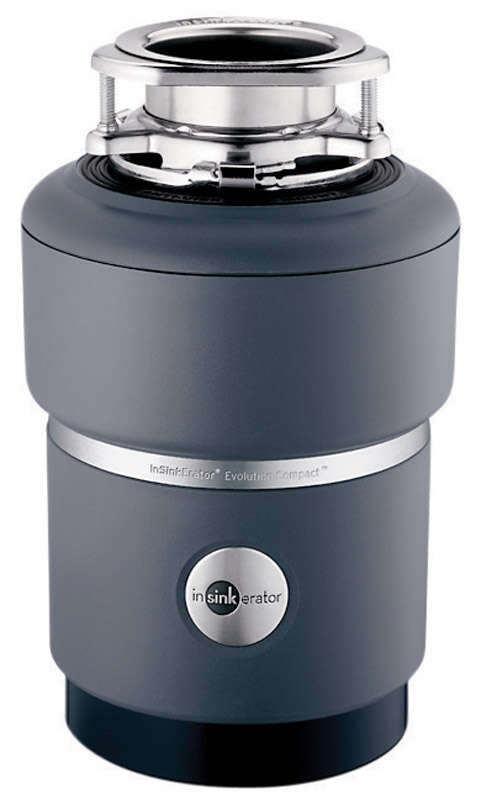 InSinkErator Evolution Compact Garbage Disposal ¨C 3/4 HP ¨C Black/Gray