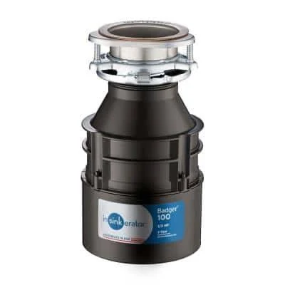 Insinkerator Badger 100 Standard Series1/3 HP Continuous Feed Garbage Disposal with SilverSaver Sink Stopper