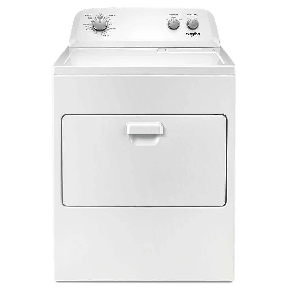 Whirlpool WED4850HW 7.0 Cu. ft. Top Load Electric Dryer with Autodry Drying System White