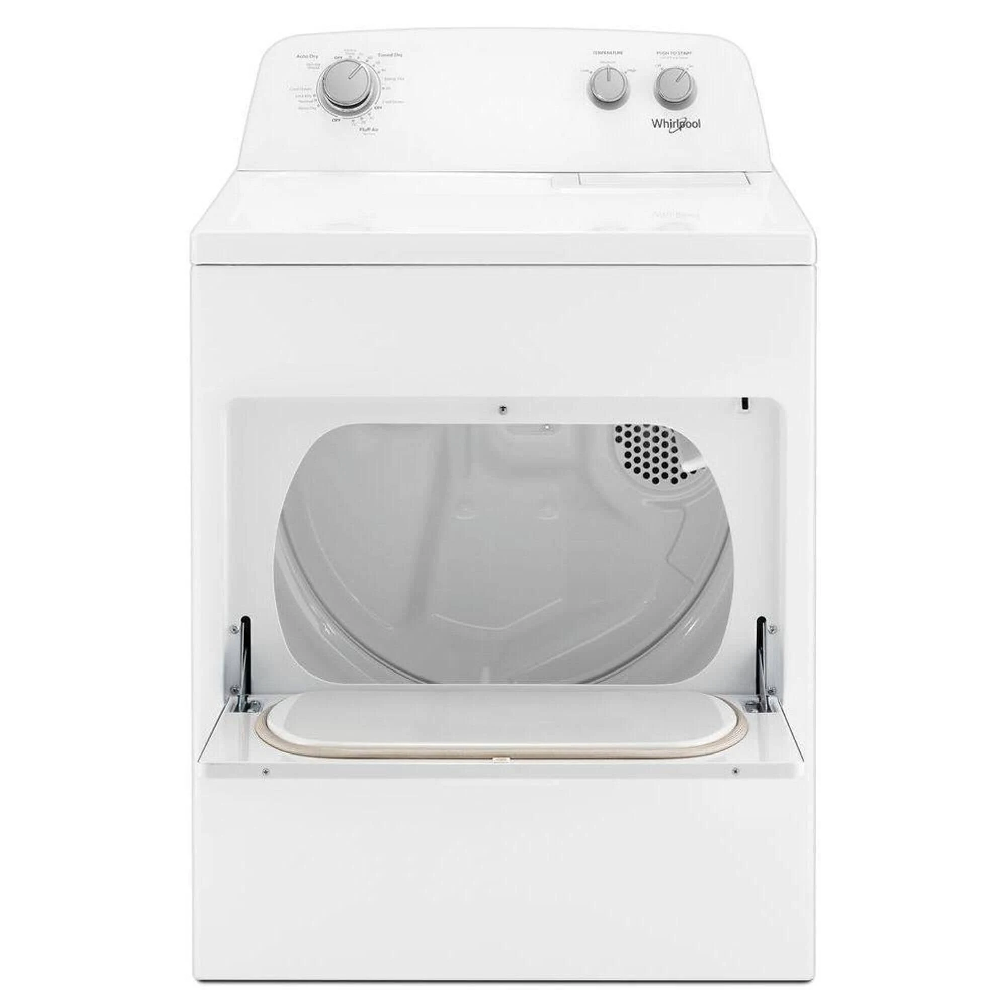 Whirlpool WED4850HW 7.0 Cu. ft. Top Load Electric Dryer with Autodry Drying System White