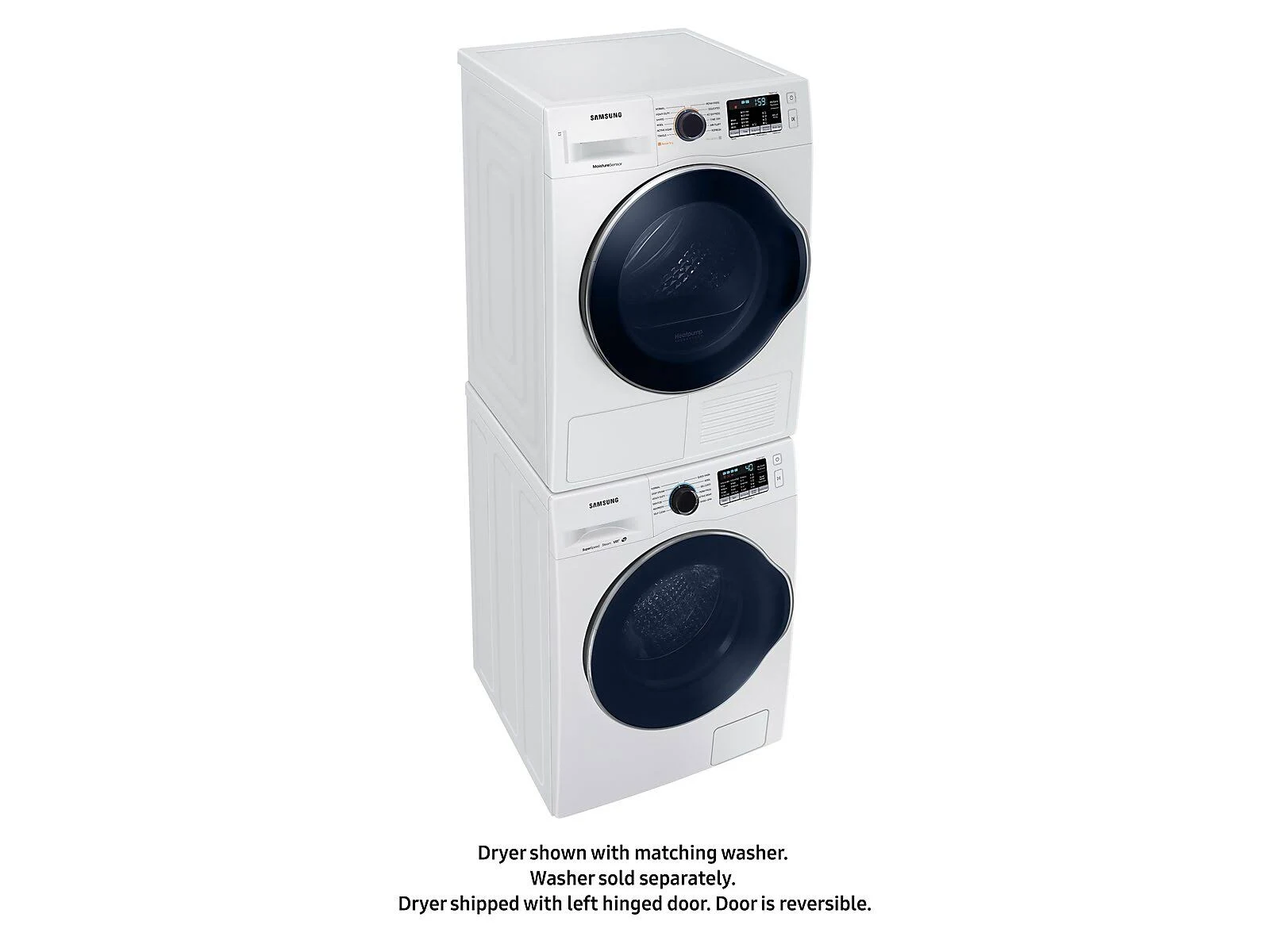 Samsung DV22N6800HW 4.0 cu.ft. Heat Pump Dryer with Smart Care, White