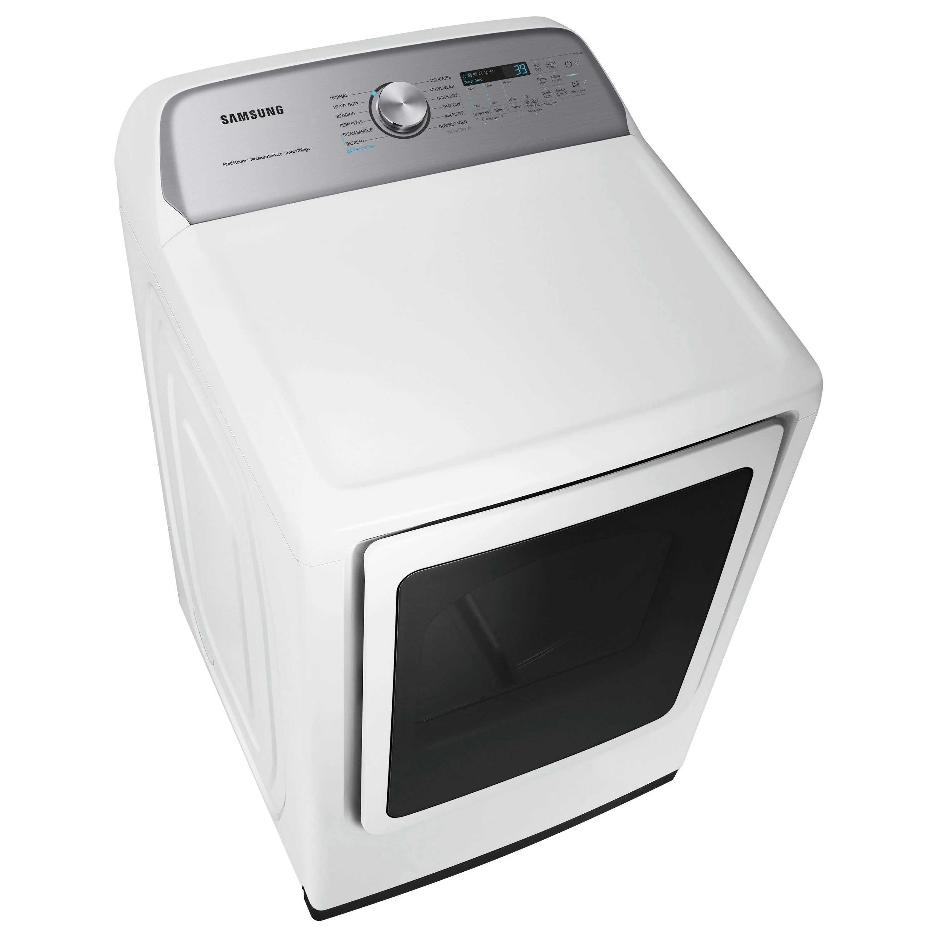 Samsung 7.4 Cu. ft. White Smart Electric Dryer with Steam Sanitize+