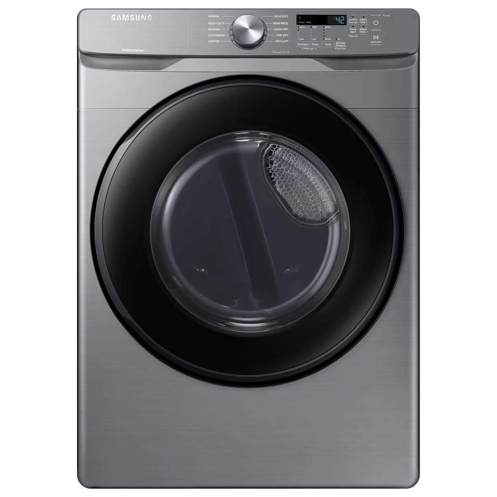 Samsung 每 7.5 Cu. ft. Stackable Electric Dryer with Sensor Dry 每 Platinum