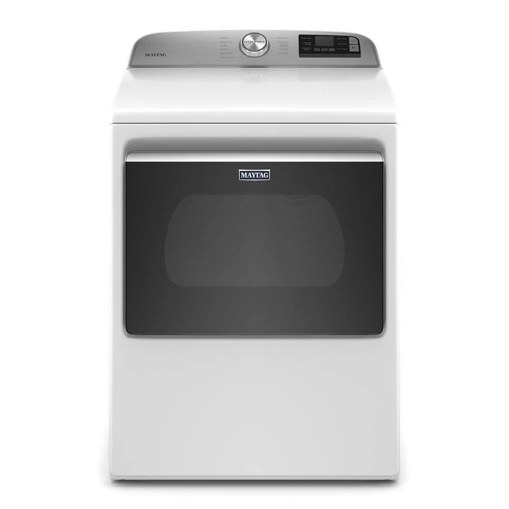 Maytag Smart Top Load Electric Dryer with Extra Power Button 每 7.4 Cu. ft. MED6230HW 每 White