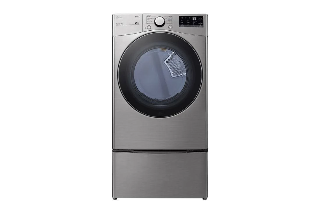 LG DLE3600V 7.4 Cu. ft. Ultra Large Capacity Smart Wi-Fi Enabled Graphite Front Load Electric Dryer, Gray