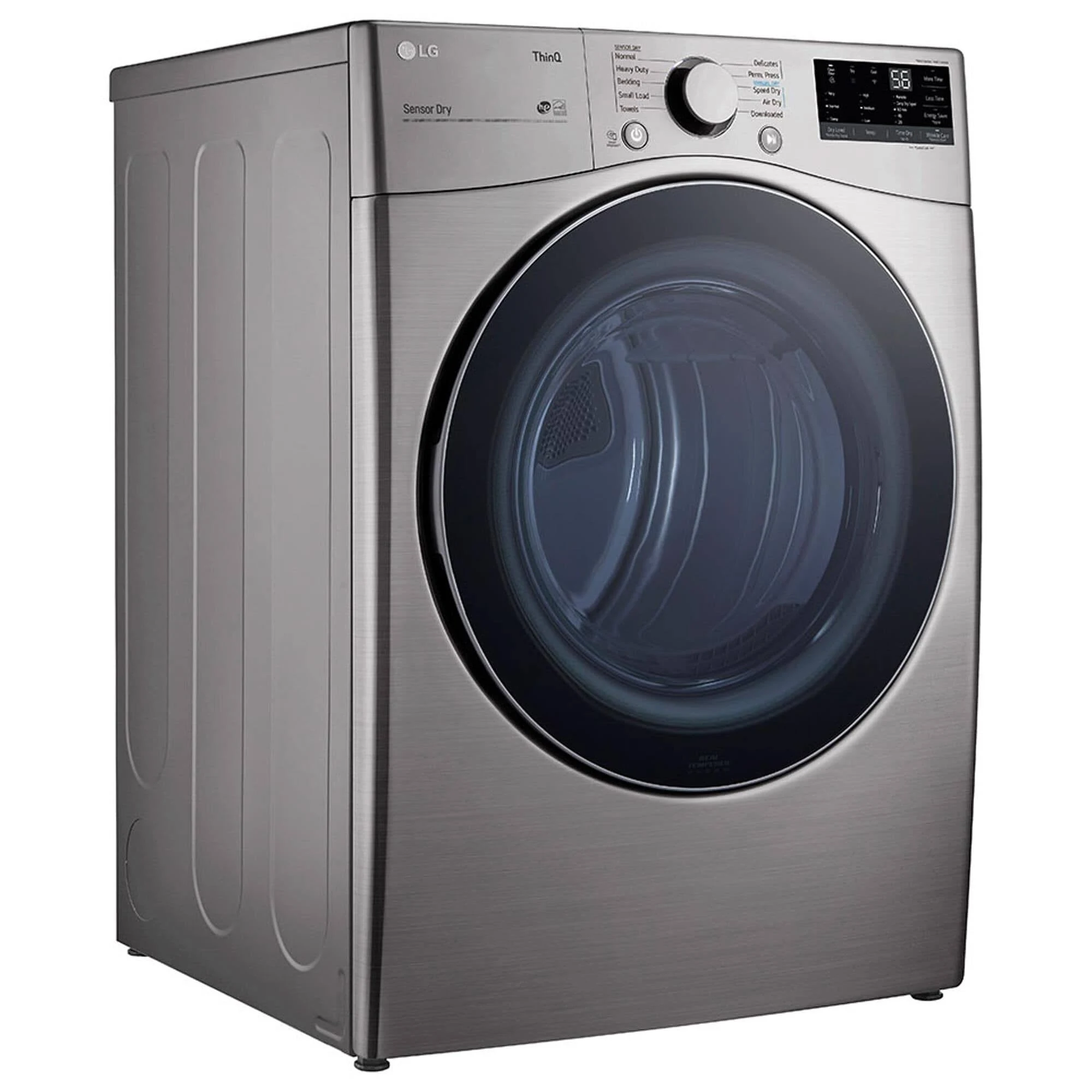 LG DLE3600V 7.4 Cu. ft. Ultra Large Capacity Smart Wi-Fi Enabled Graphite Front Load Electric Dryer, Gray