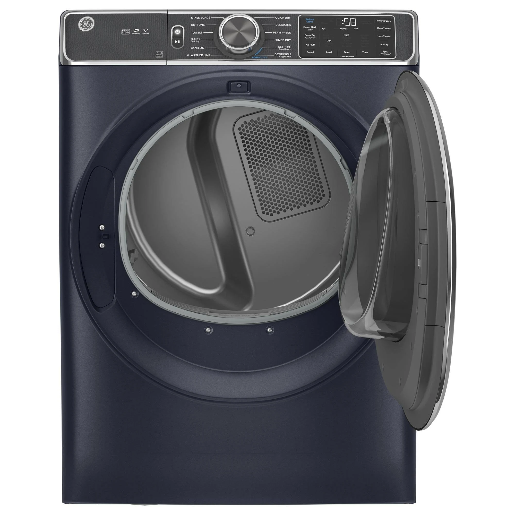 GE GFD85ESPNRS 7.8 Cu. ft. Sapphire Blue Electric Smart Dryer