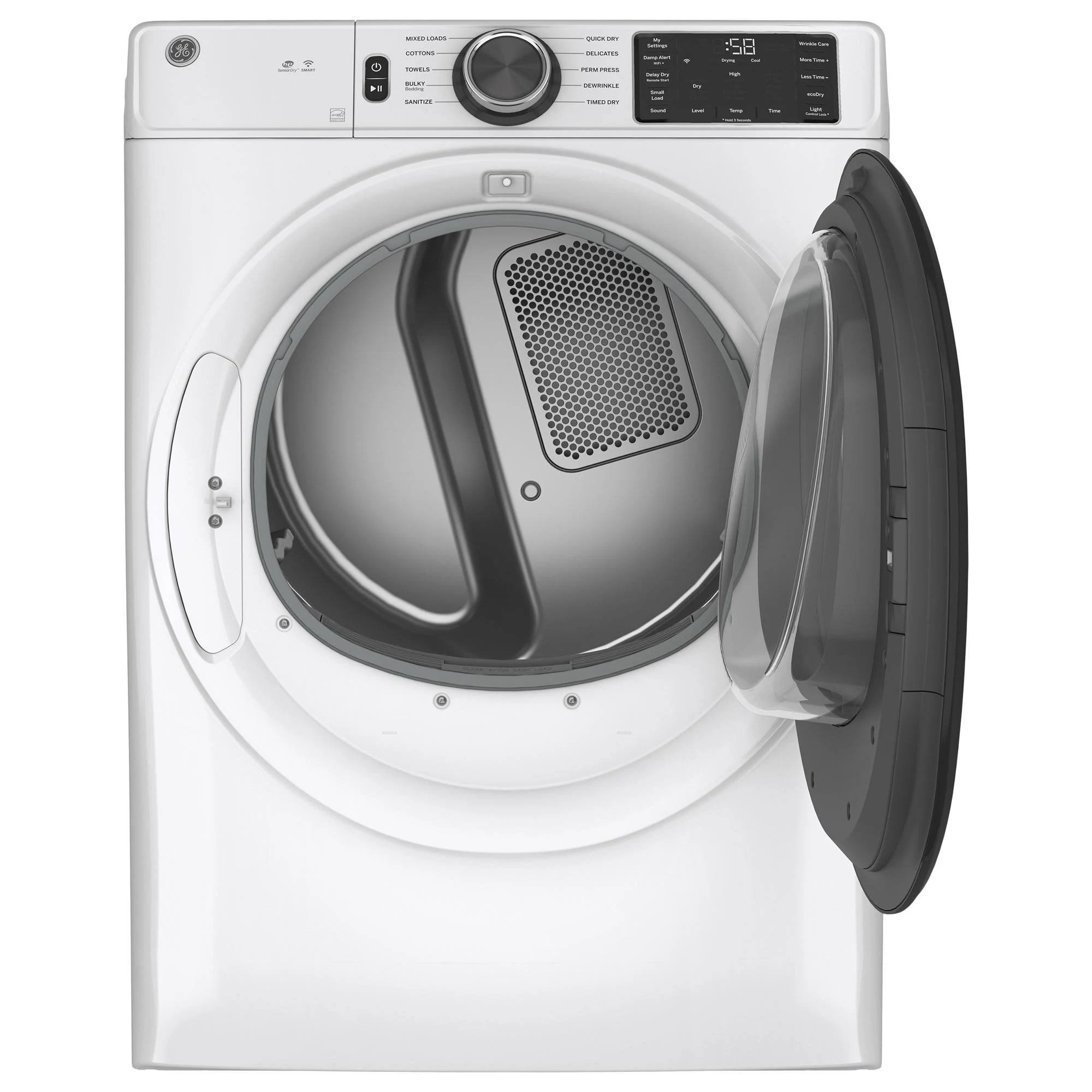 GE 7.8 Cu. ft. Electric Front Load Dryer White GFD55ESSNWW