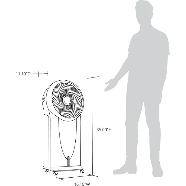 NewAir Evaporative Air Cooler and Portable Cooling Fan, NEC500SI00