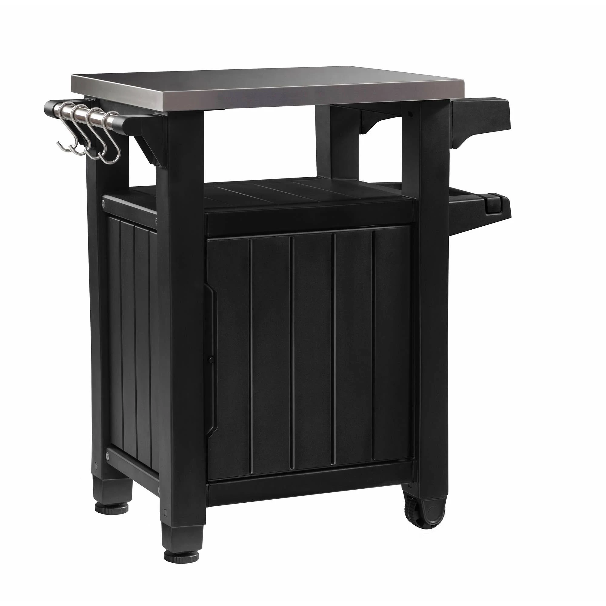 Outdoor Keter Unity BBQ Entertainment Storage Table and Prep Station