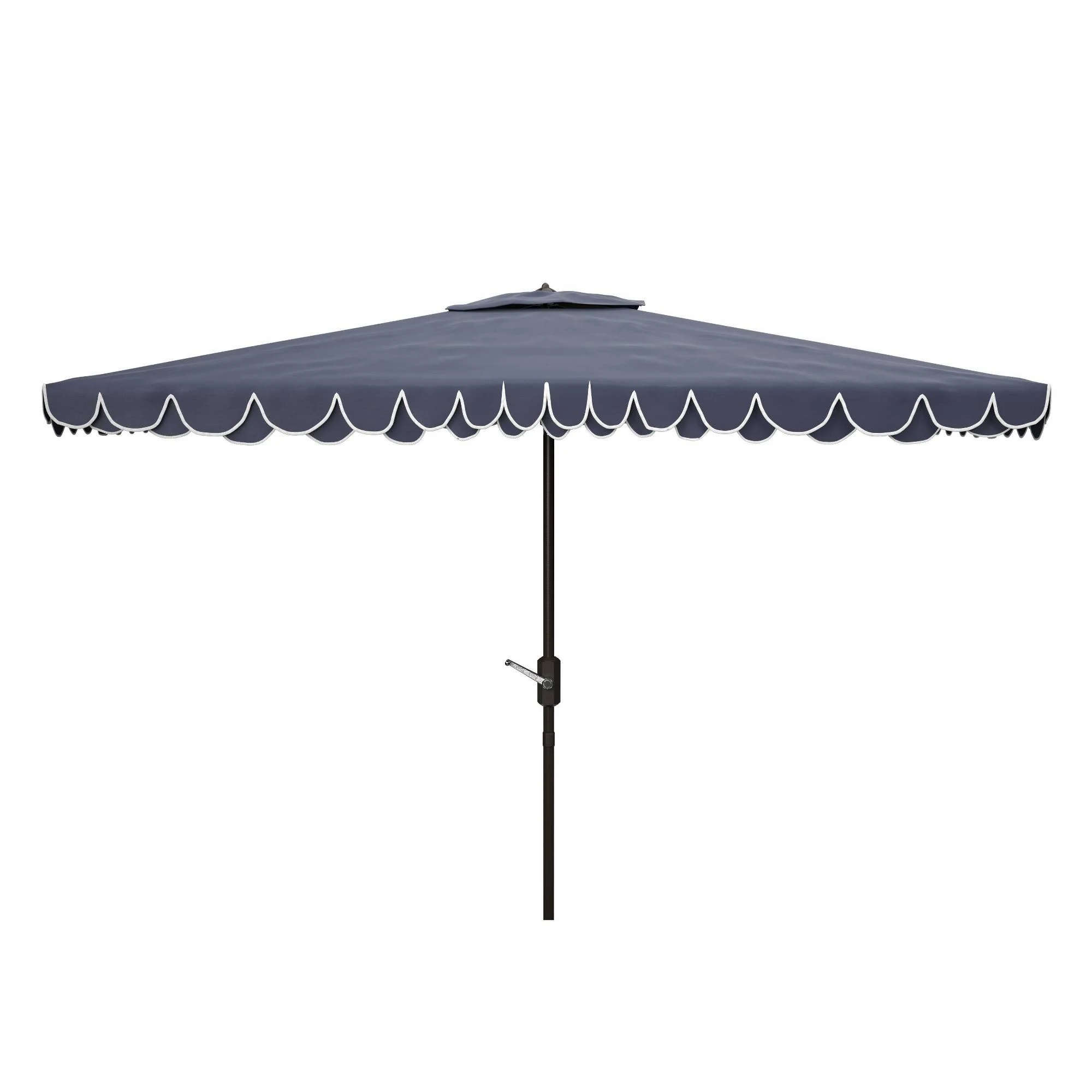 Elegant 6.5X10 Rect Umbrella in Navy and White