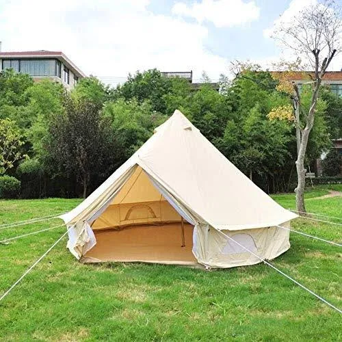 Dream House Outdoor Waterproof Cotton Canvas Family Camping Bell Tent