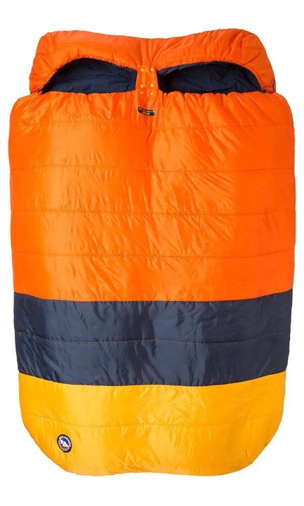 Big Agnes Dream Island 15 Doublewide Sleeping Bag  C Orange/Navy/Yellow