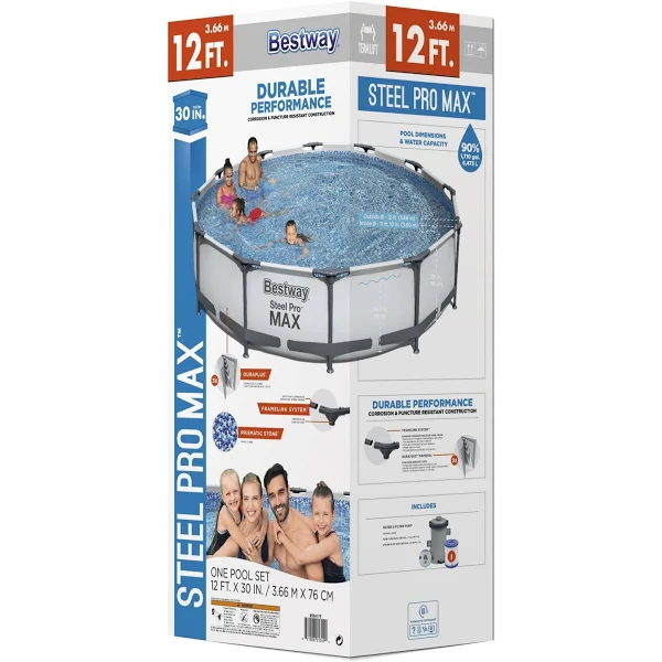 Bestway Steel Pro Max 12 Feet x 30 Inches Pool Set