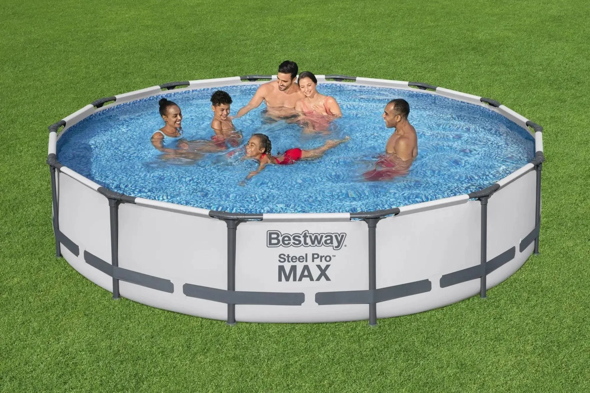 Bestway 56597E Steel Pro MAX Ground Pool, 14-Feet by 33-inch, Blue