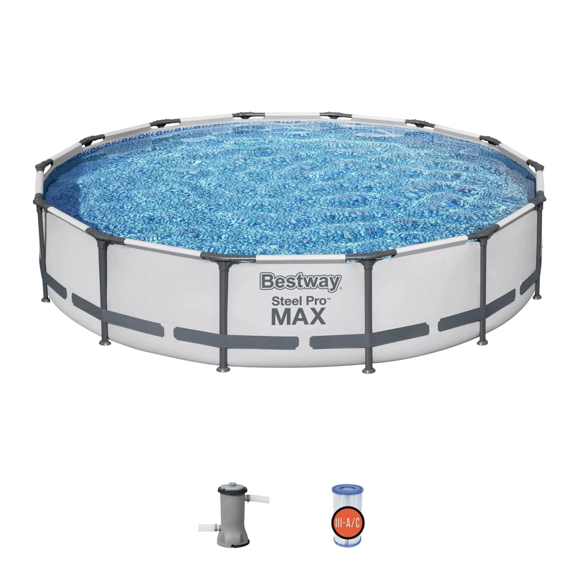 Bestway 56597E Steel Pro MAX Ground Pool, 14-Feet by 33-inch, Blue