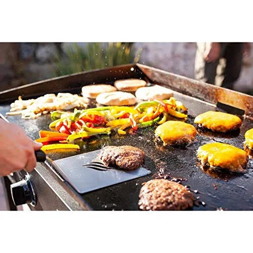 Blackstone New Version Cooking 4 Burner Flat Top Gas Grill Propane Fuelled Restaurant Grade Professional 36” Outdoor Griddle Station with Side Shelf