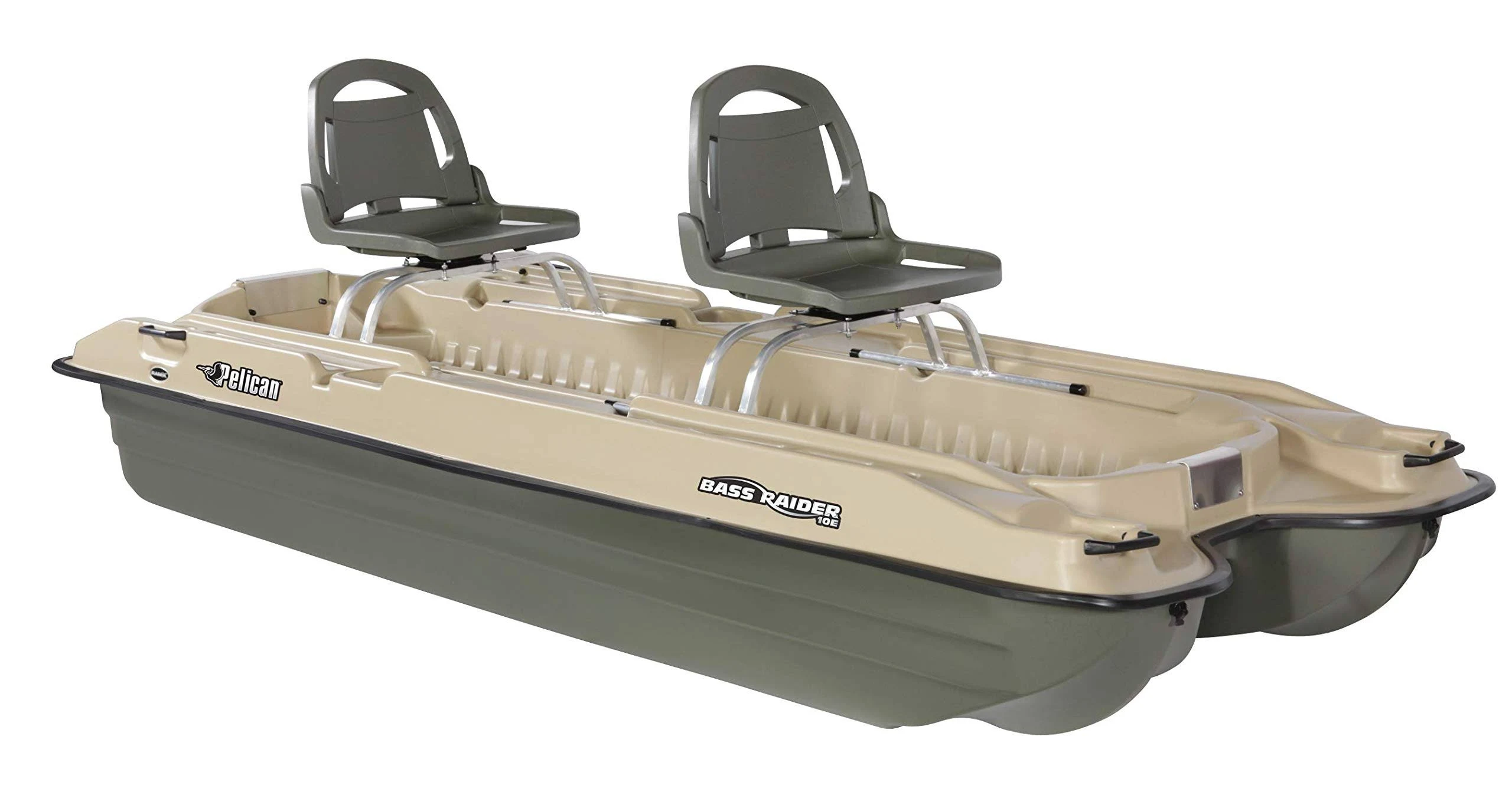 Pelican Bass Raider Boat – 2 Person Fishing Boat – 10 ft, Size: 122 inch x 50 inch x 20.75 inch