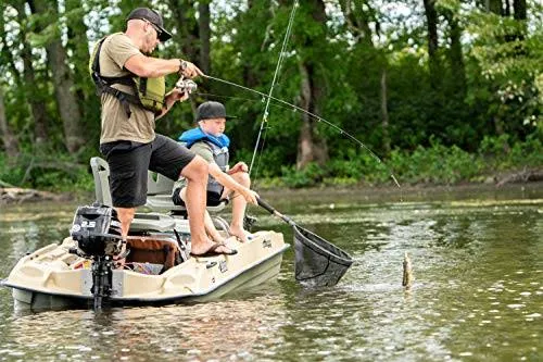Pelican Bass Raider Boat – 2 Person Fishing Boat – 10 ft, Size: 122 inch x 50 inch x 20.75 inch