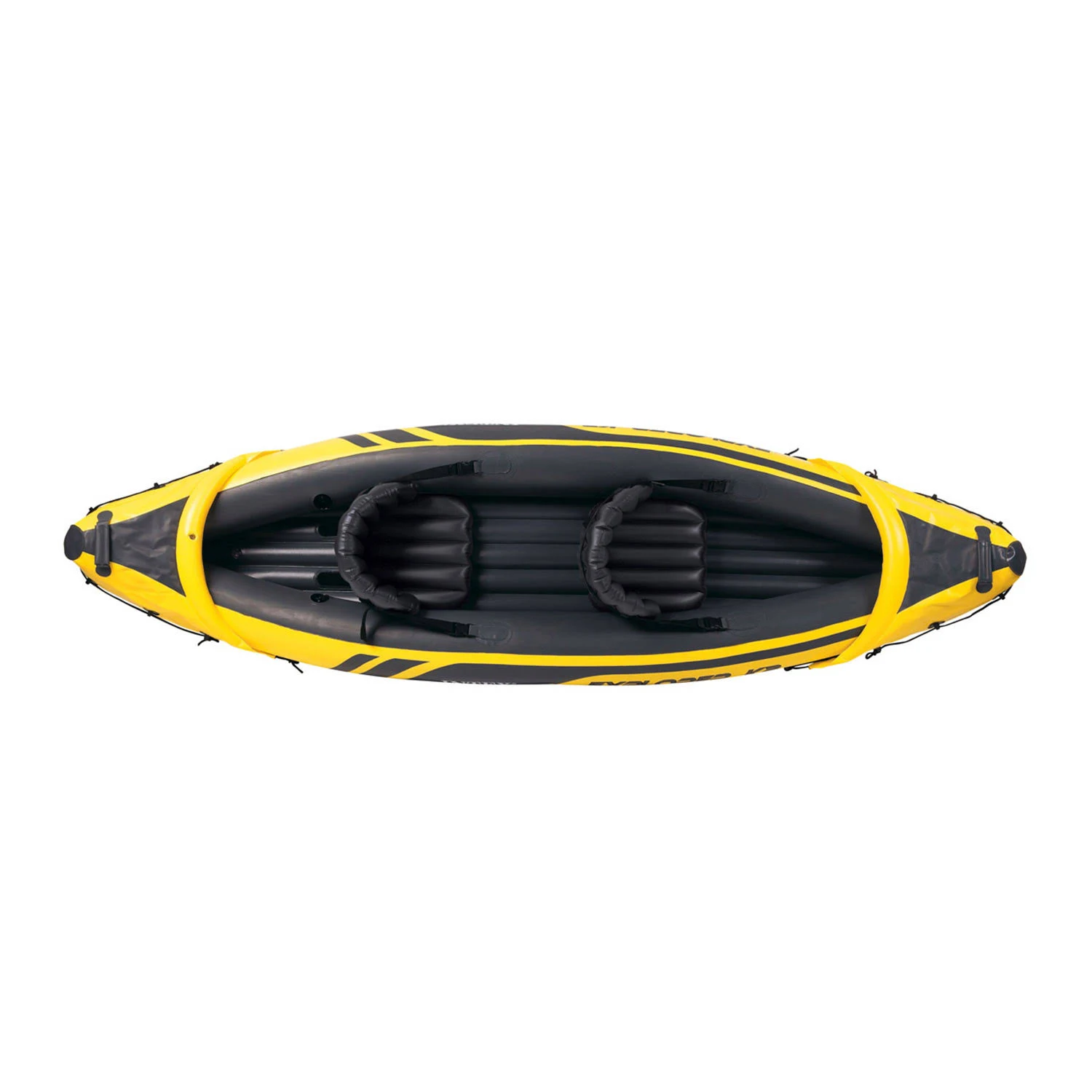 Intex Explorer K2 2-Person Inflatable Kayak Set, Yellow/Black