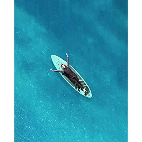 Cooyes Inflatable Stand Up Paddle Board 10.6 ft with Premium Sup Accessories and Backpack, Non Slip Deck, Waterproof Bag, Leash, Paddle and Hand Pump