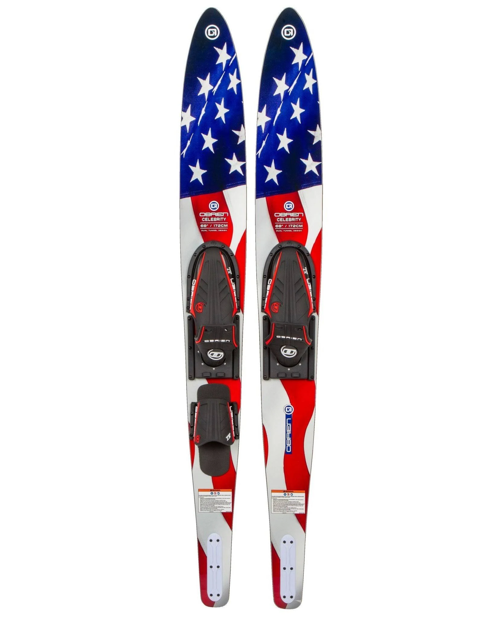 O’Brien Celebrity Combo Water Skis  C 68″ Flag