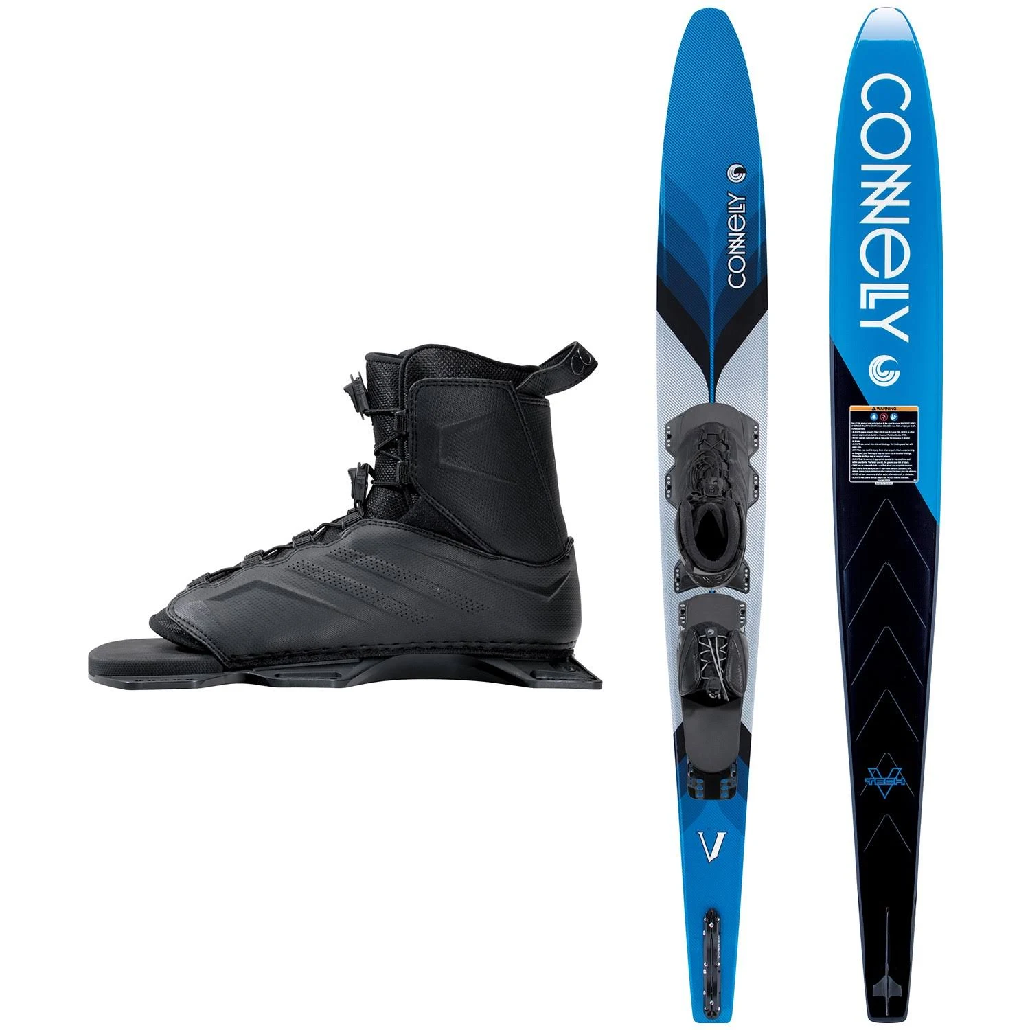 Connelly V Slalom Waterski with Tempest Binding and Rear Toe Plate