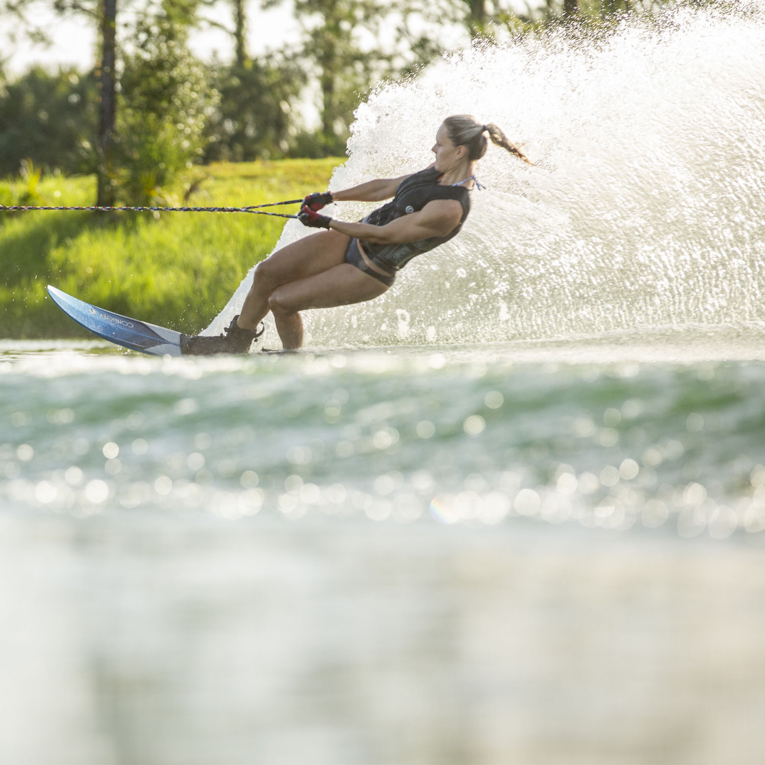 Connelly V Slalom Waterski with Tempest Binding and Rear Toe Plate