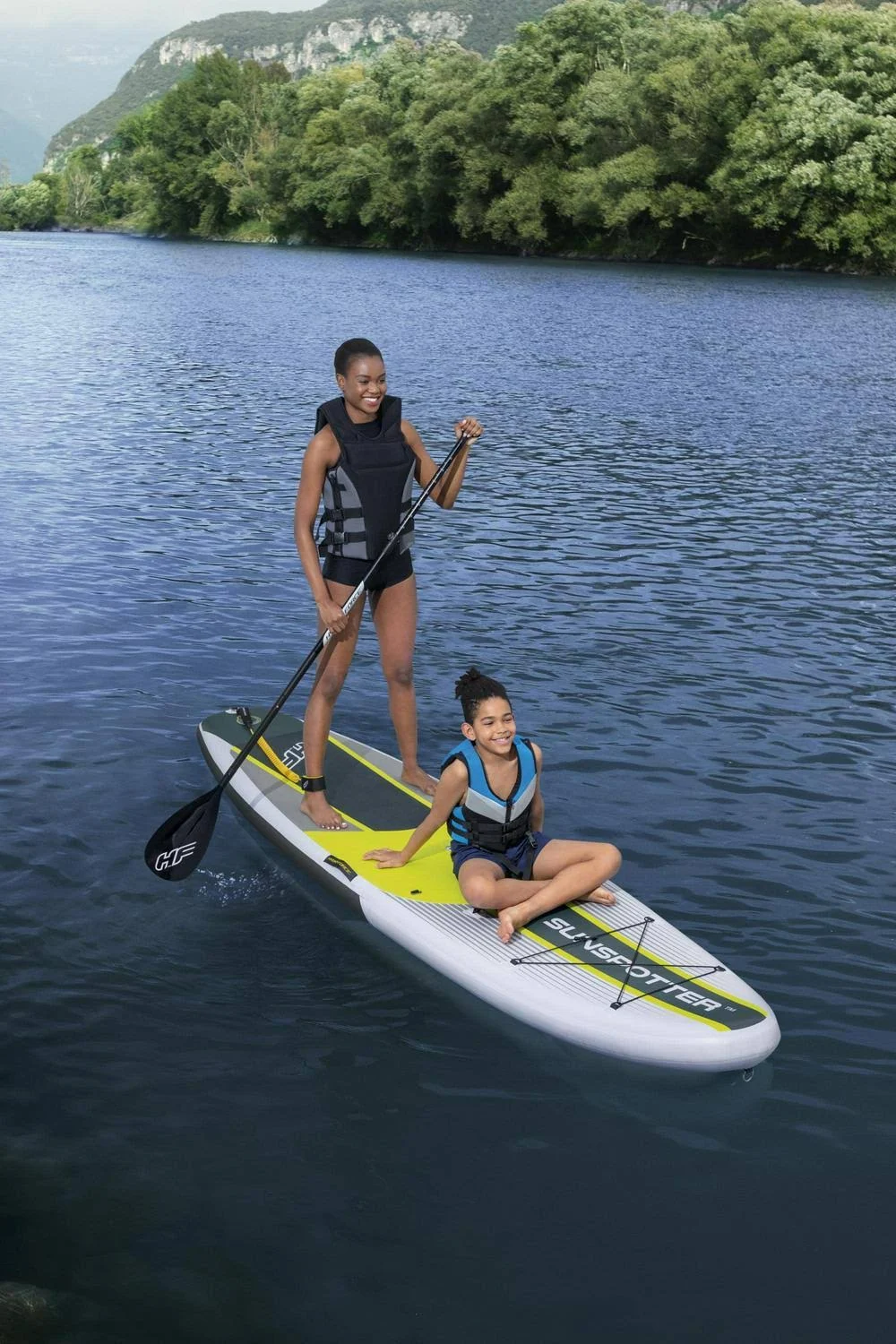 Bestway Hydro-Force Sunspotter 11 ft. 2 in. Inflatable 2 in 1 Stand-up Paddle Board and Kayak