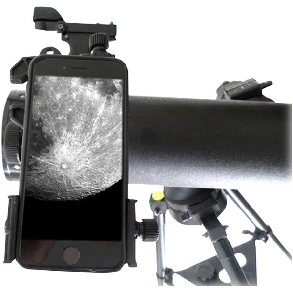 Galileo SS-80090TR 800mm x 90mm Astronomical Reflector Telescope with Smartphone Photo Adapter, Black