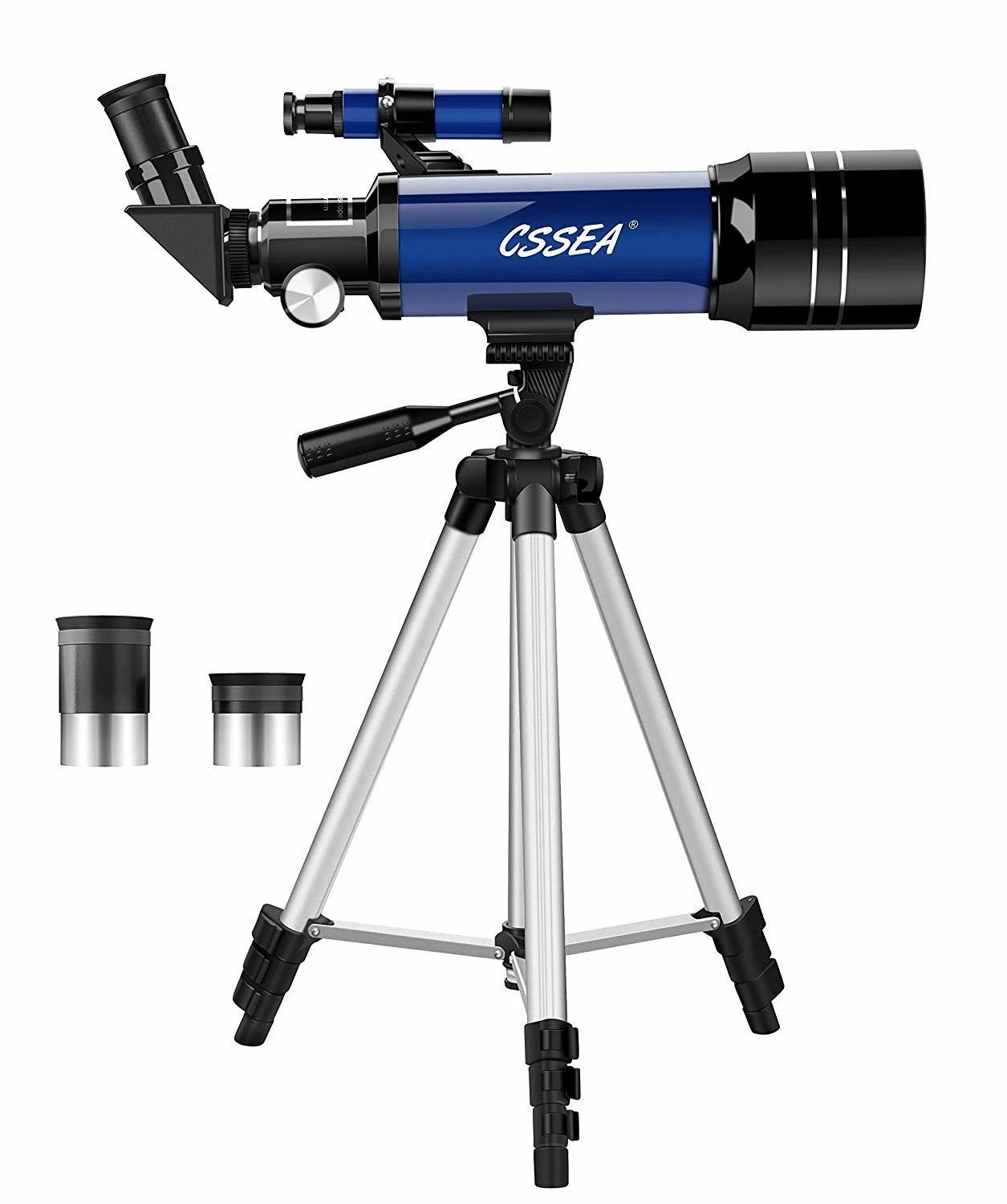 CSSEA 70mm Telescope for Kids and astronomy Beginners, Travel Scope with Adjusta