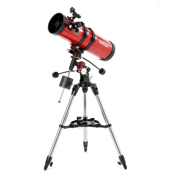 AmScope, TLS-PEQ-130650 每 Refractor EQ Telescope, 130mm Aperture