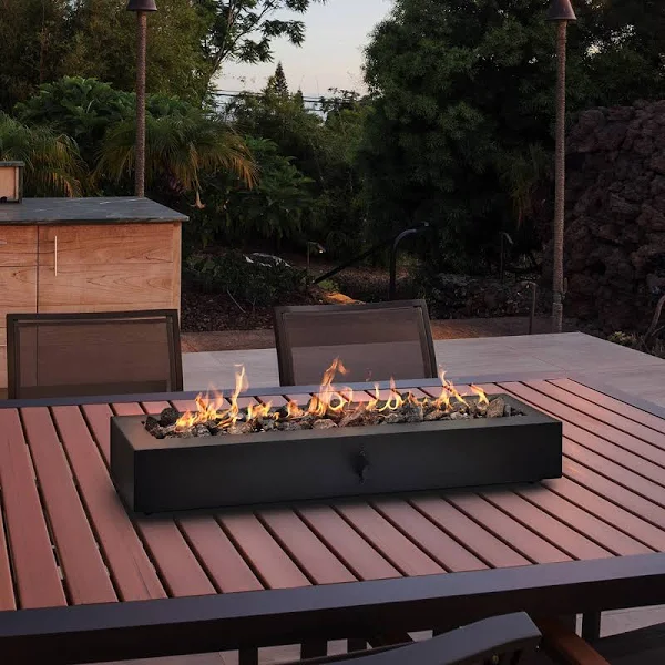 New – 28 Outdoor Tabletop Fireplace – Black – Project 62″