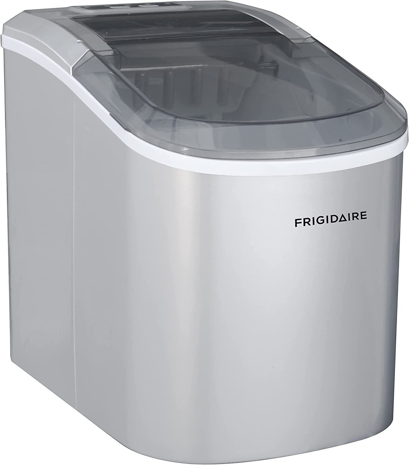 Frigidaire EFIC189-Silver Compact Ice Maker, 26 lb per Day - Silver